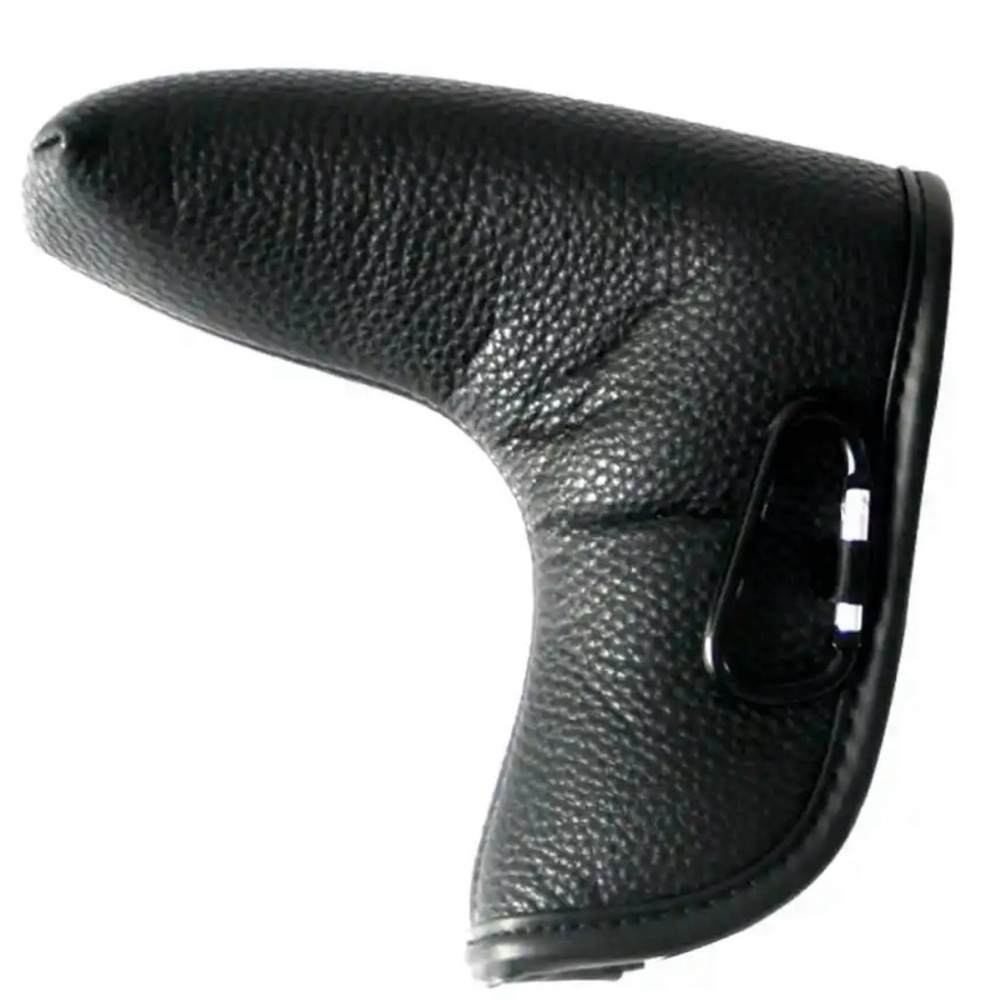New Black Putter Head Cover Blade Style Left Or Right Handed Leather Type Golf